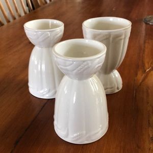 Royal Crownford Ironstone Wheat Sheaf Pattern Egg Cups
